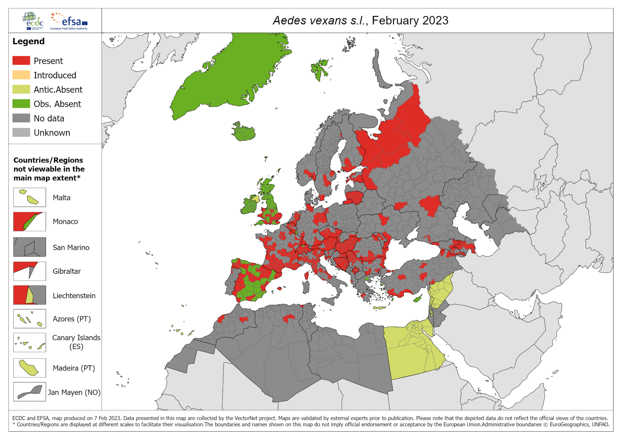 Diffusione zanzara aedes vexans in europa